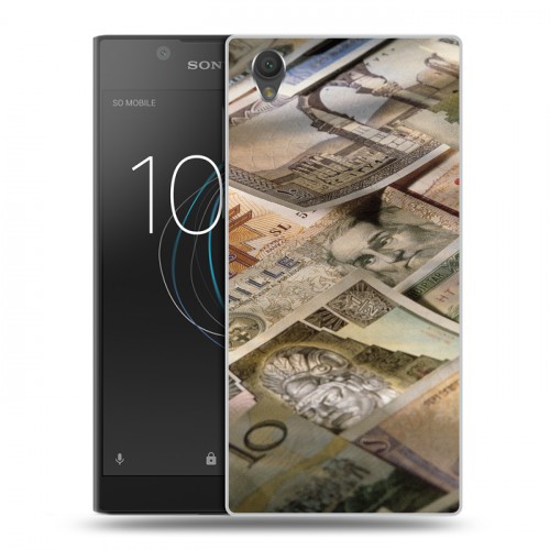 Дизайнерский пластиковый чехол для Sony Xperia L1 Текстуры денег