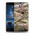 Дизайнерский пластиковый чехол для Nokia 8 Текстуры денег