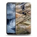 Дизайнерский силиконовый чехол для Nokia 6.1 Plus Текстуры денег