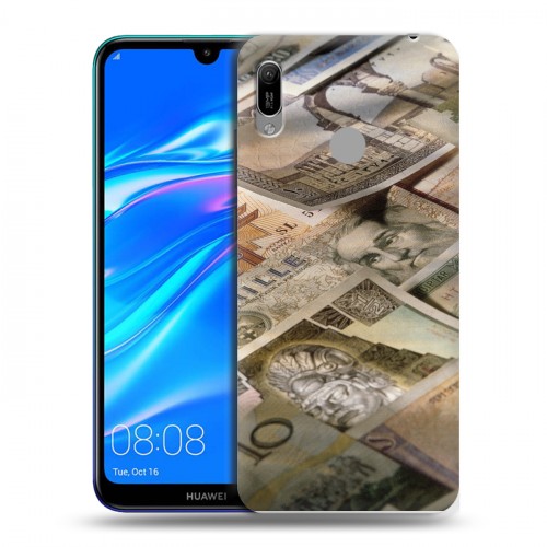 Дизайнерский пластиковый чехол для Huawei Y6 (2019) Текстуры денег