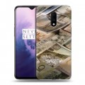 Дизайнерский пластиковый чехол для OnePlus 7 Текстуры денег