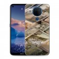 Дизайнерский силиконовый чехол для Nokia 5.4 Текстуры денег