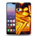 Дизайнерский силиконовый с усиленными углами чехол для Huawei P20 Pro Текстуры денег