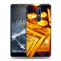 Дизайнерский пластиковый чехол для Nokia 5.1 Текстуры денег