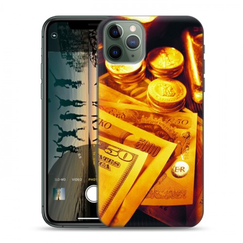 Дизайнерский пластиковый чехол для Iphone 11 Pro Max Текстуры денег