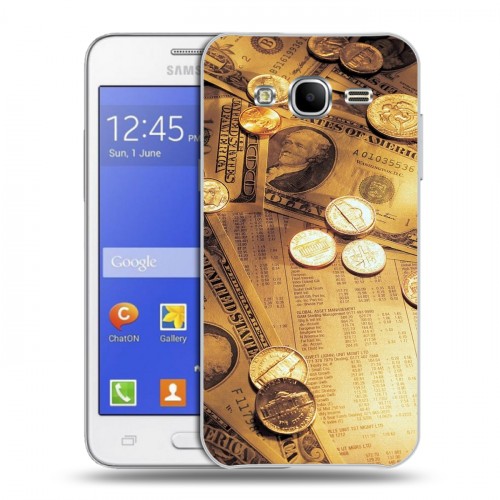 Дизайнерский силиконовый чехол для Samsung Galaxy J7 Текстуры денег