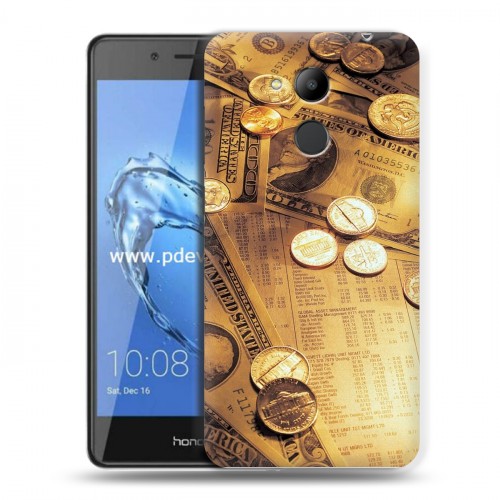 Дизайнерский пластиковый чехол для Huawei Honor 6C Pro Текстуры денег