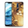 Дизайнерский силиконовый чехол для Nokia 5.1 Plus Текстуры денег