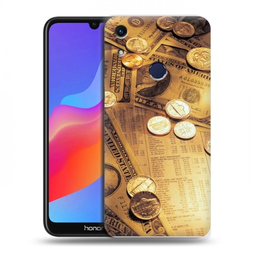 Дизайнерский пластиковый чехол для Huawei Honor 8A Текстуры денег