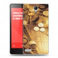 Дизайнерский силиконовый чехол для Xiaomi RedMi Note Текстуры денег