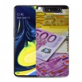 Дизайнерский пластиковый чехол для Samsung Galaxy A80 Текстуры денег