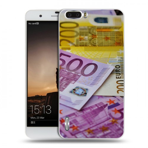 Дизайнерский пластиковый чехол для Huawei Honor 6 Plus Текстуры денег