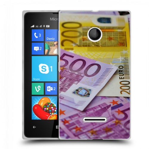 Дизайнерский пластиковый чехол для Microsoft Lumia 435 Текстуры денег