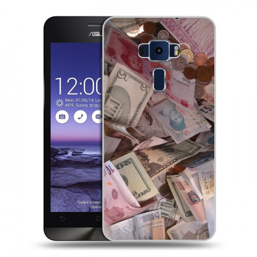 Дизайнерский пластиковый чехол для Asus ZenFone 3 5.2 Текстуры денег