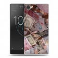 Дизайнерский пластиковый чехол для Sony Xperia L1 Текстуры денег