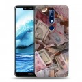 Дизайнерский силиконовый чехол для Nokia 5.1 Plus Текстуры денег