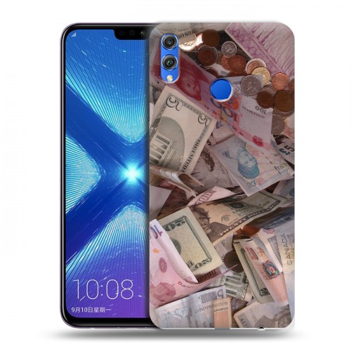 Дизайнерский силиконовый чехол для Huawei Honor 8X Текстуры денег