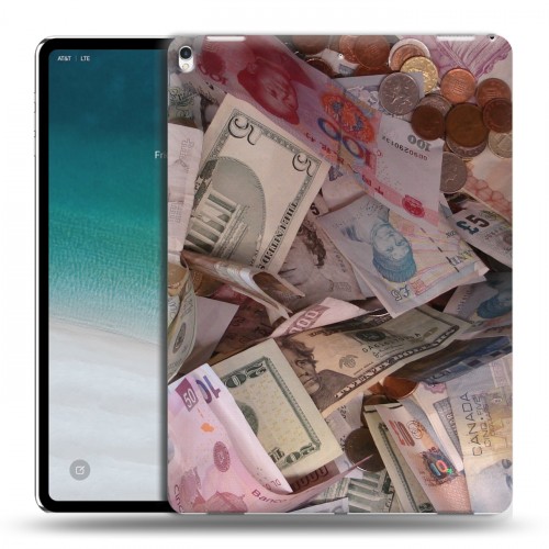 Дизайнерский силиконовый чехол для IPad Pro 12.9 (2018) Текстуры денег