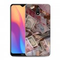 Дизайнерский силиконовый с усиленными углами чехол для Xiaomi RedMi 8A Текстуры денег