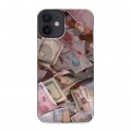 Дизайнерский силиконовый с усиленными углами чехол для Iphone 12 Mini Текстуры денег