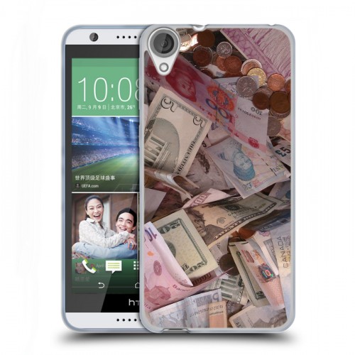 Дизайнерский силиконовый чехол для HTC Desire 820 Текстуры денег