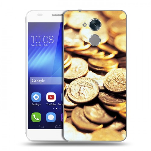 Дизайнерский пластиковый чехол для Huawei Honor 6C Текстуры денег