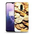 Дизайнерский пластиковый чехол для OnePlus 7 Текстуры денег