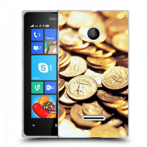 Дизайнерский пластиковый чехол для Microsoft Lumia 435 Текстуры денег