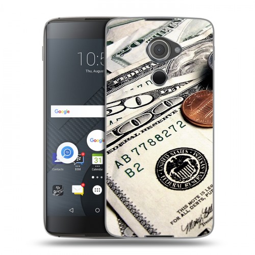 Дизайнерский пластиковый чехол для Blackberry DTEK60 Текстуры денег