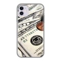 Дизайнерский пластиковый чехол для Iphone 11 Текстуры денег