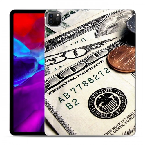 Дизайнерский силиконовый с усиленными углами чехол для Ipad Pro 11 (2020) Текстуры денег