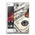 Дизайнерский пластиковый чехол для Sony Xperia L Текстуры денег