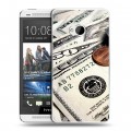 Дизайнерский пластиковый чехол для HTC One (M7) Dual SIM Текстуры денег