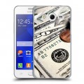 Дизайнерский пластиковый чехол для Samsung Galaxy Core 2 Текстуры денег