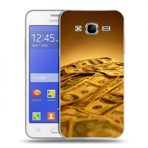 Дизайнерский пластиковый чехол для Samsung Galaxy J7 Текстуры денег