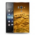 Дизайнерский пластиковый чехол для Sony Xperia acro S Текстуры денег