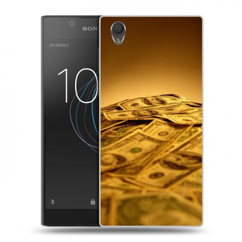 Дизайнерский пластиковый чехол для Sony Xperia L1 Текстуры денег