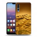 Дизайнерский силиконовый с усиленными углами чехол для Huawei P20 Pro Текстуры денег