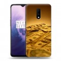 Дизайнерский пластиковый чехол для OnePlus 7 Текстуры денег