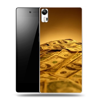 Дизайнерский силиконовый чехол для Lenovo Vibe Shot Текстуры денег (на заказ)