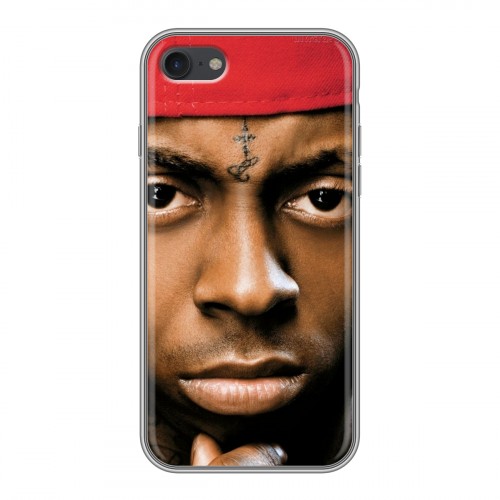 Дизайнерский силиконовый с усиленными углами чехол для Iphone 7 Lil Wayne