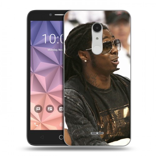 Дизайнерский силиконовый чехол для Alcatel A3 XL Lil Wayne