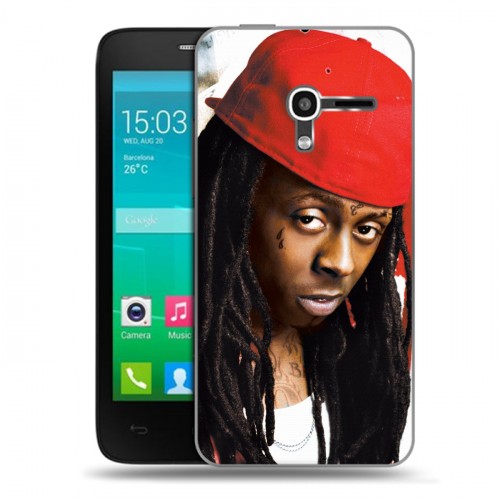 Дизайнерский пластиковый чехол для Alcatel One Touch Pop D3 Lil Wayne