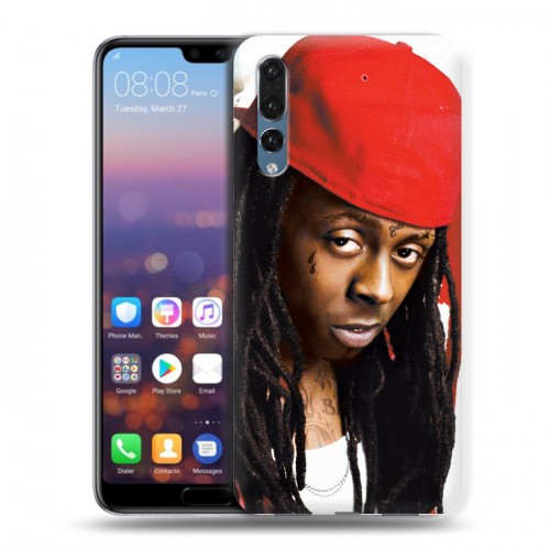 Дизайнерский силиконовый с усиленными углами чехол для Huawei P20 Pro Lil Wayne