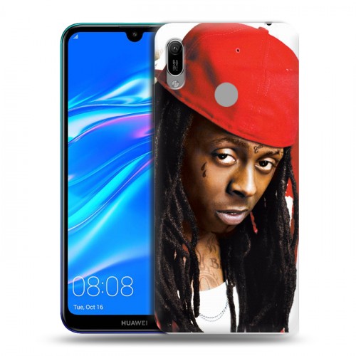 Дизайнерский пластиковый чехол для Huawei Y6 (2019) Lil Wayne