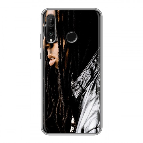 Дизайнерский силиконовый с усиленными углами чехол для Huawei P30 Lite Lil Wayne