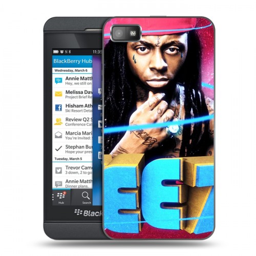 Дизайнерский пластиковый чехол для BlackBerry Z10 Lil Wayne
