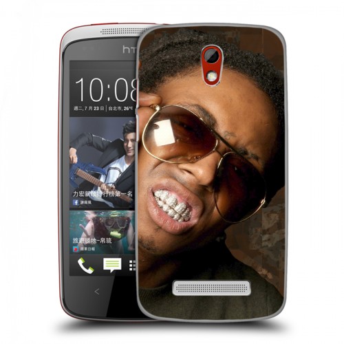 Дизайнерский пластиковый чехол для HTC Desire 500 Lil Wayne