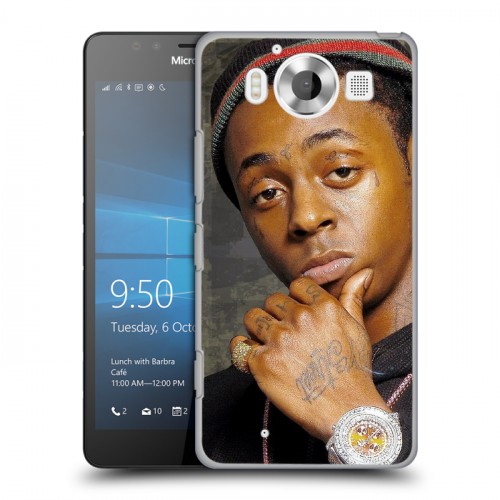 Дизайнерский пластиковый чехол для Microsoft Lumia 950 Lil Wayne