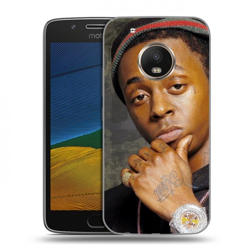 Дизайнерский силиконовый чехол для Lenovo Moto G5 Lil Wayne